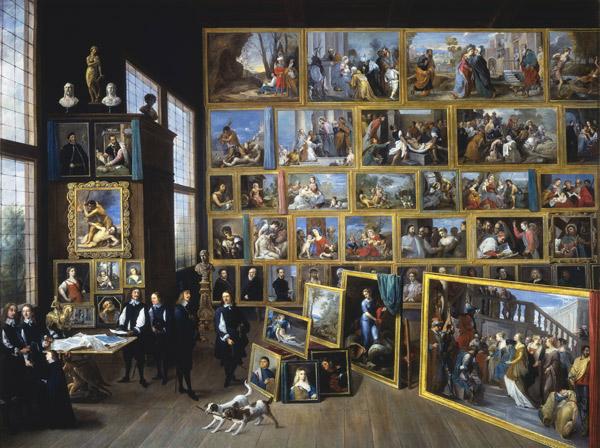    David Teniers Archduke Leopold William in his Gallery in Brussels-p oil painting image